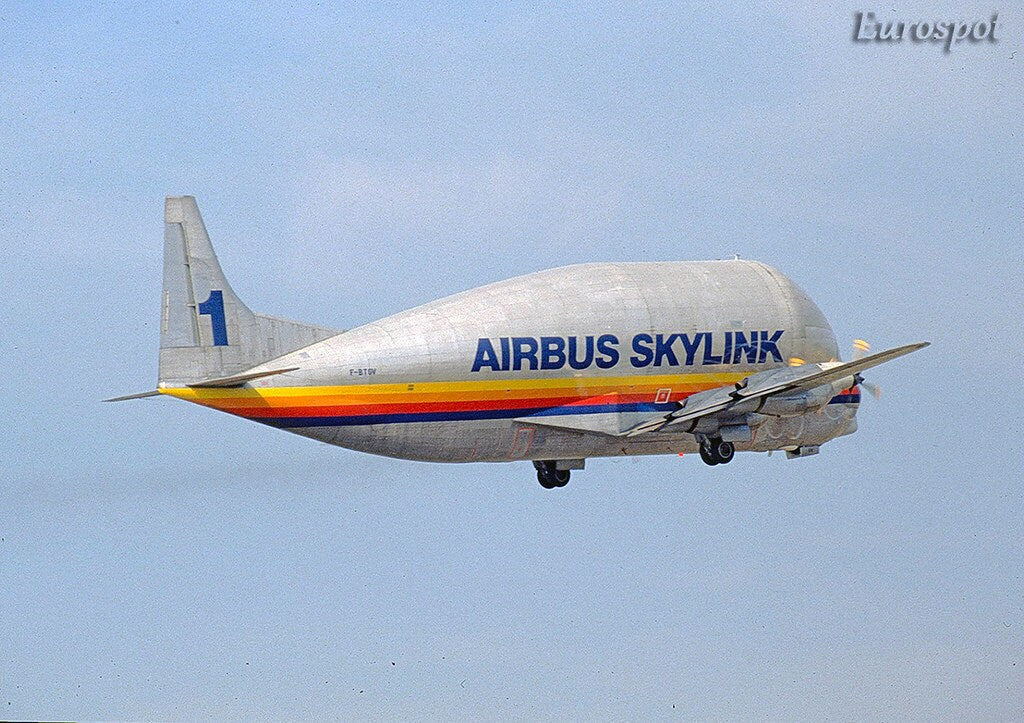 Airbus Skylink SuperGuppy freighter aircraft F-BTGV Super Guppy Fuselage Skin Keychain Luggage Tag Keyring Key ring chain gift crew toulouse