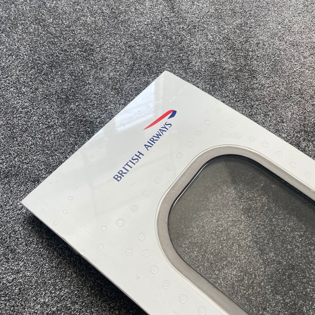 British Airways  G-CIVU Boeing 747 Window fuselage Cut Airline Aviation Upcycle Boeing Gift Plane Aircraft Aviator