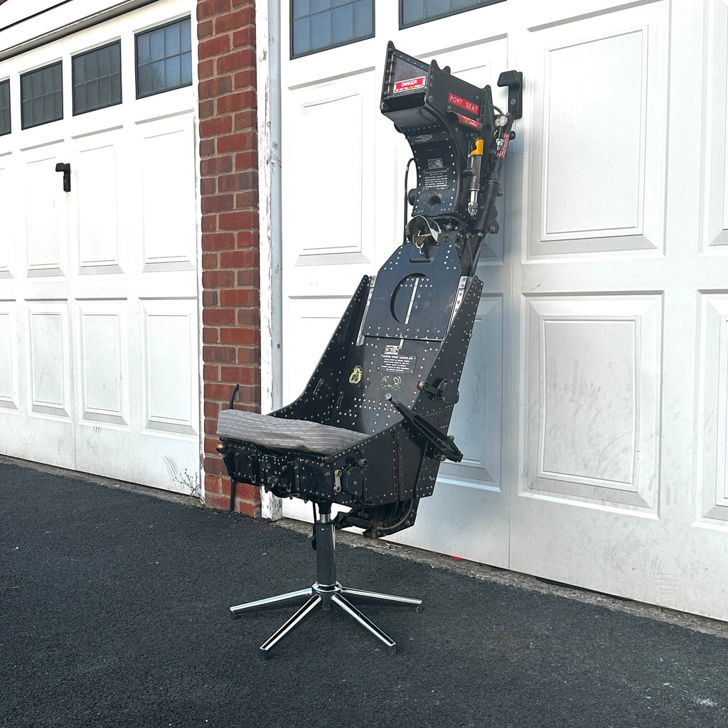 Martin Baker Mk4 Ejection Seat Port Side Desk Chair Bac Strikemaster RAF Cockpit First Officer Upcycled Office Desk Chair Captain Officer