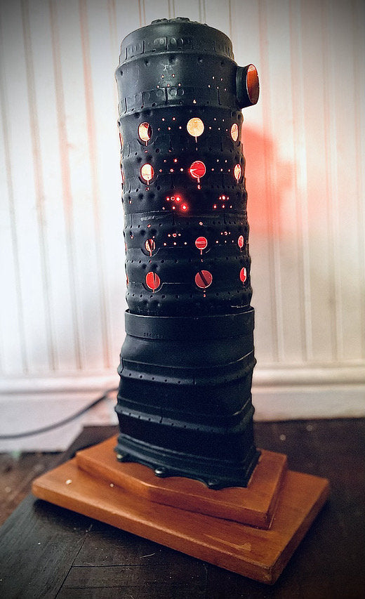 Vintage Tupolev TU154 flame can combustion chamber Lamp Table Desk Office Lamp Light Upcycle Aviation Aircraft RAF BOEING AIRBUS