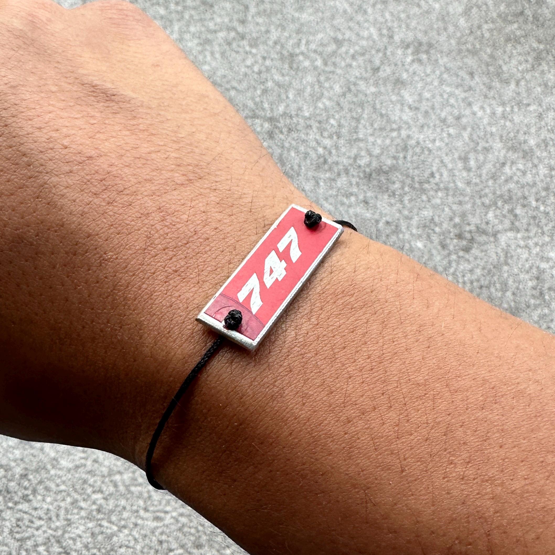 The 747 Bracelet British Airways G-CIVO Fuselage Skin Upcycled Pilot Aviation Aviator Gift Airline Jayyviation