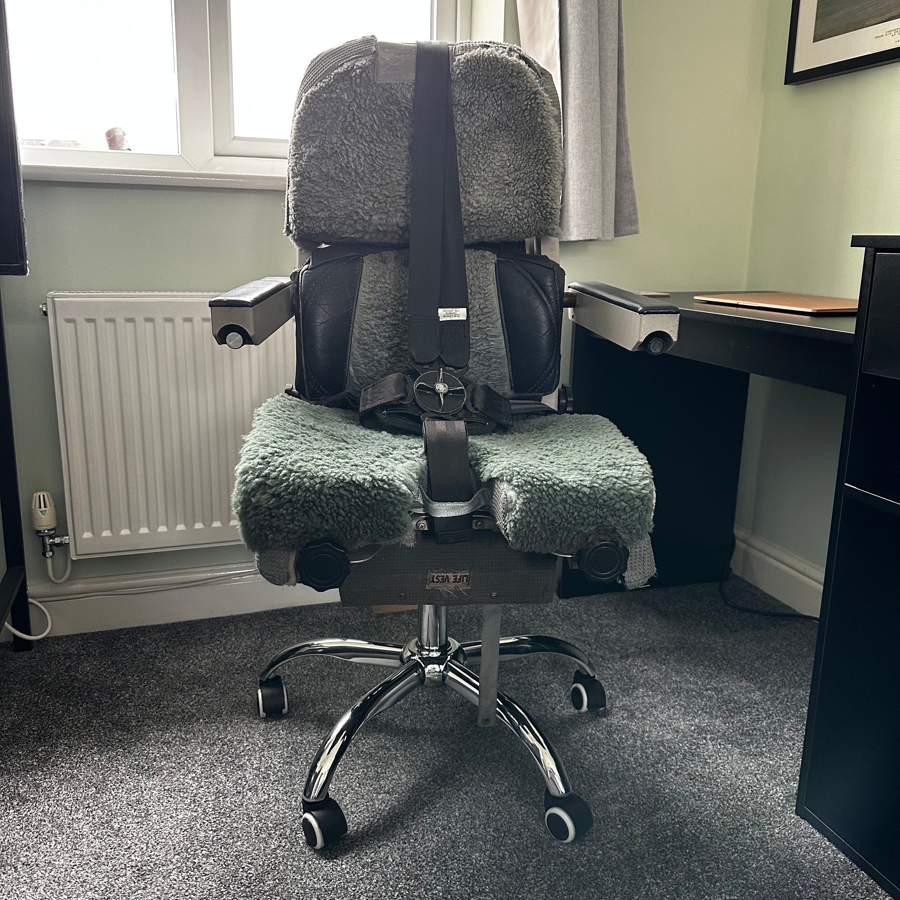 Eastern Airways G-CIHD Captains Cockpit Seat Upcycled Office Desk Chair