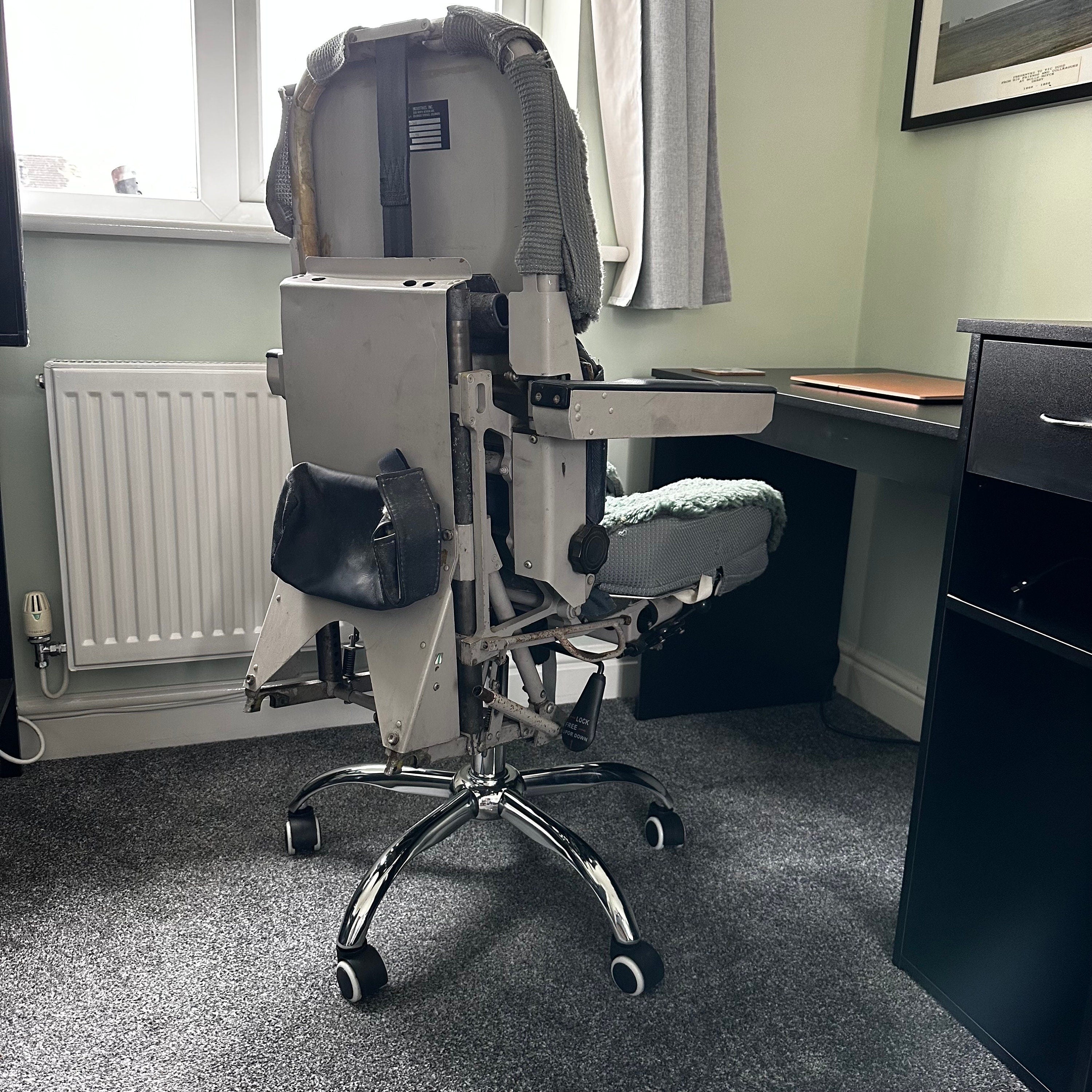 Eastern Airways G-CIHD Captains Cockpit Seat Upcycled Office Desk Chair