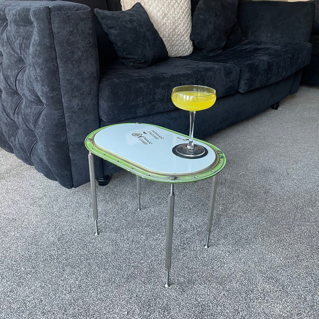 Embraer ERJ 145 Reg- CS-TPH Tap Portugal Airlines Fuel Tank Access Panel Upcycled Coffee/Side Table