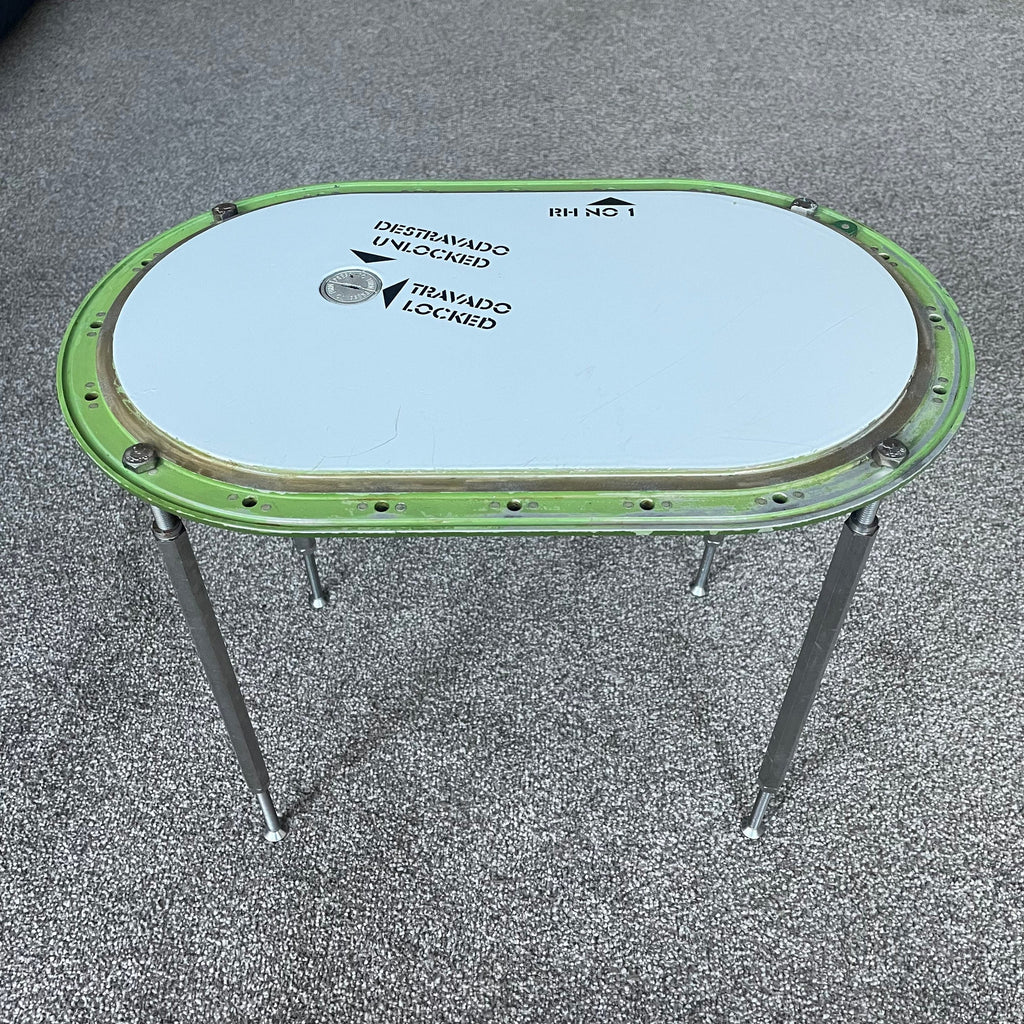 Embraer ERJ 145 Reg- CS-TPH Tap Portugal Airlines Fuel Tank Access Panel Upcycled Coffee/Side Table