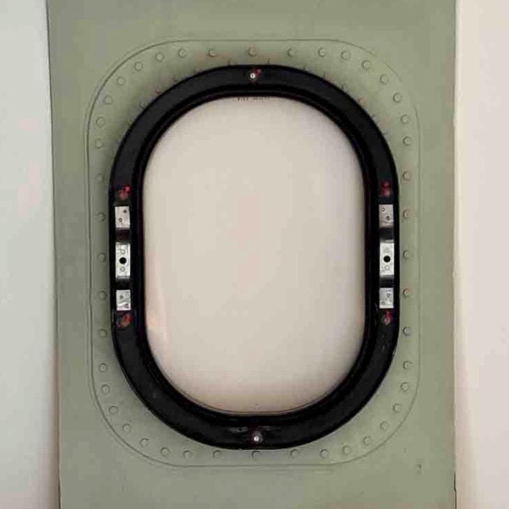 British Airways G-EUPB Airbus A319 Window Retainer Frame Mirror Upcycled Home A320 A321 Heathrow Crew Gift Travel Pane Jet Lover Airplane
