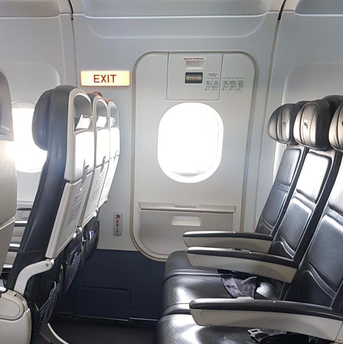 British Airways Emergency Overwing Exit Door G-MIDS G-MIDY Airbus A319 A320 Window gift Airline Aviation Upcycle  Plane Aviator OWE