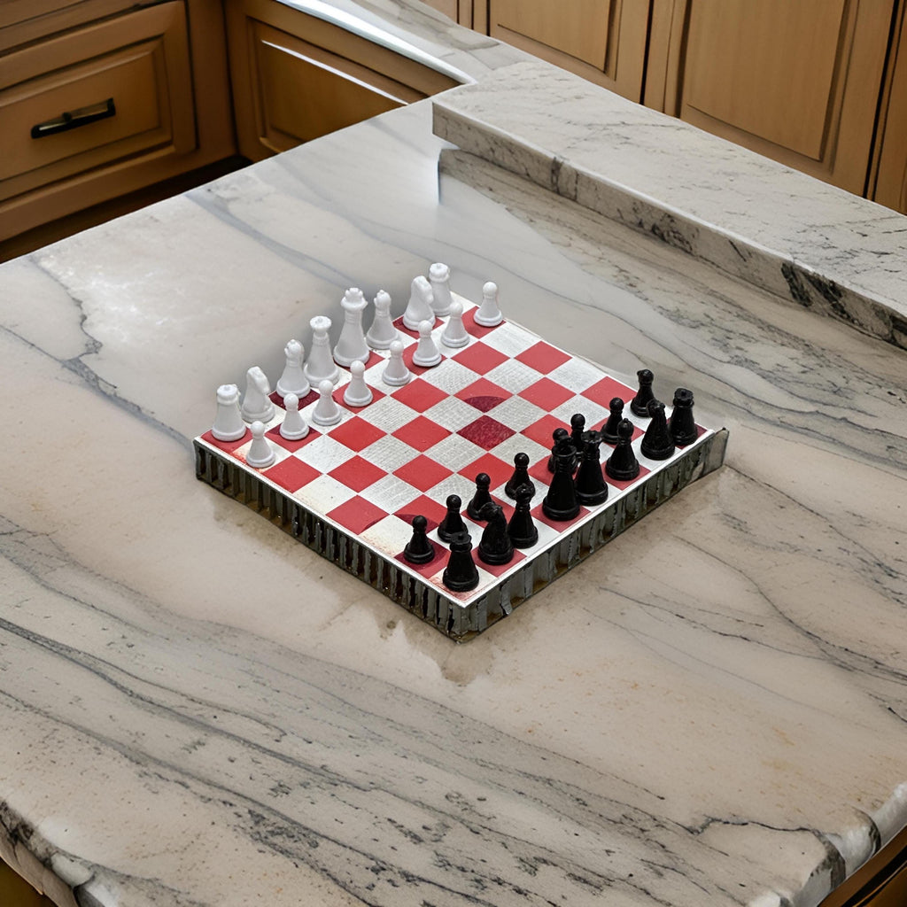 British Airways Boeing 747 Fuselage Cut Chess Board Set World’s First Collectible Airbus memorabilia Pilot gift engraved luxury hack travel
