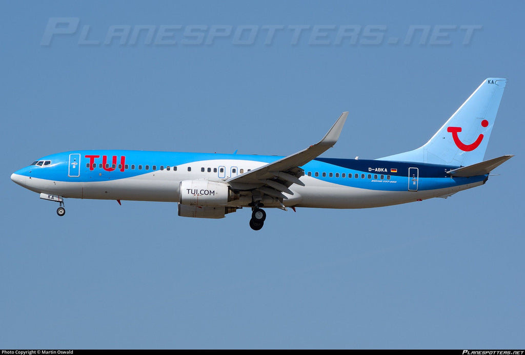 TUI airways Boeing 737 D-ABKA Tail Cut Coaster Collectible Airbus memorabilia Pilot gift engraved Desk