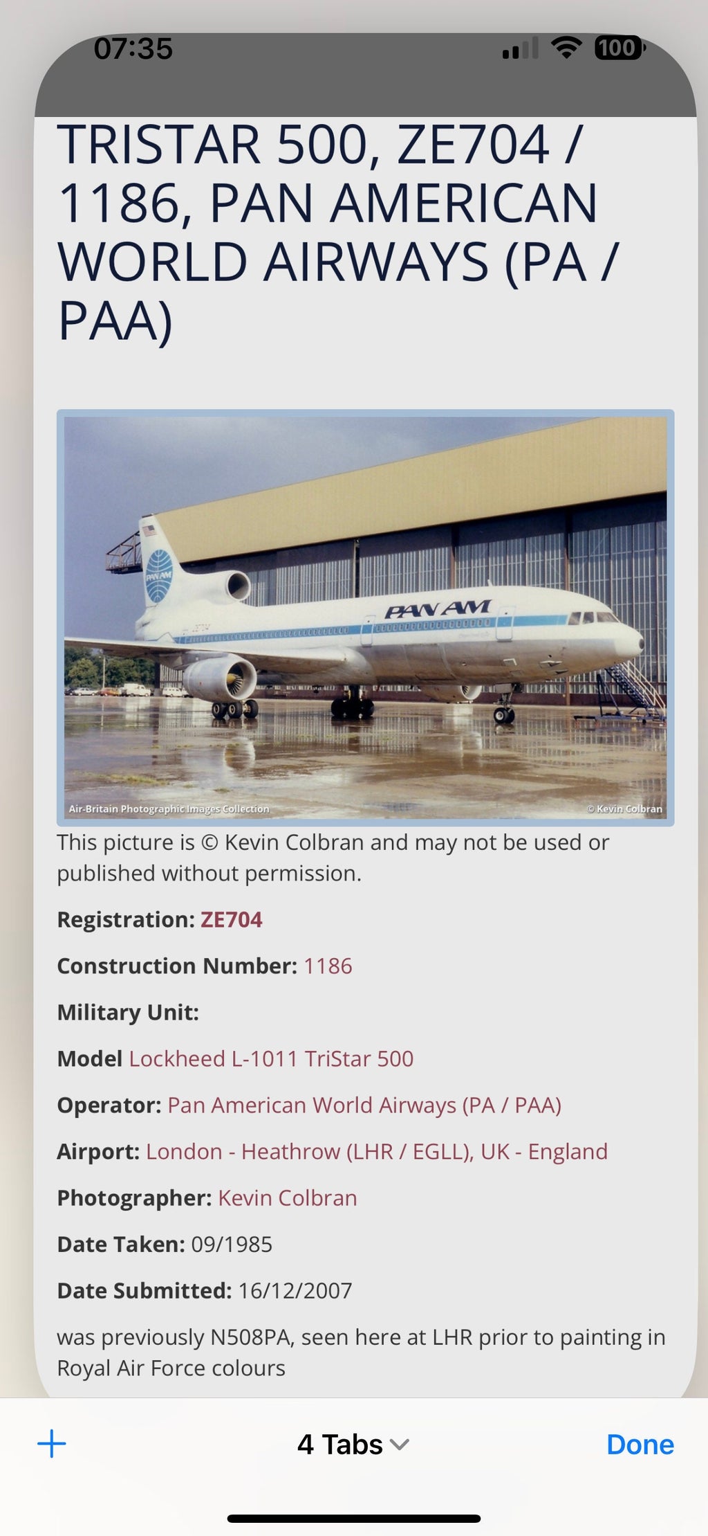 PAN AM N508PA Lockheed L-1011 Tristar Window Fuselage Cut Airline Aviation Upcycle Boeing Plane Aviator