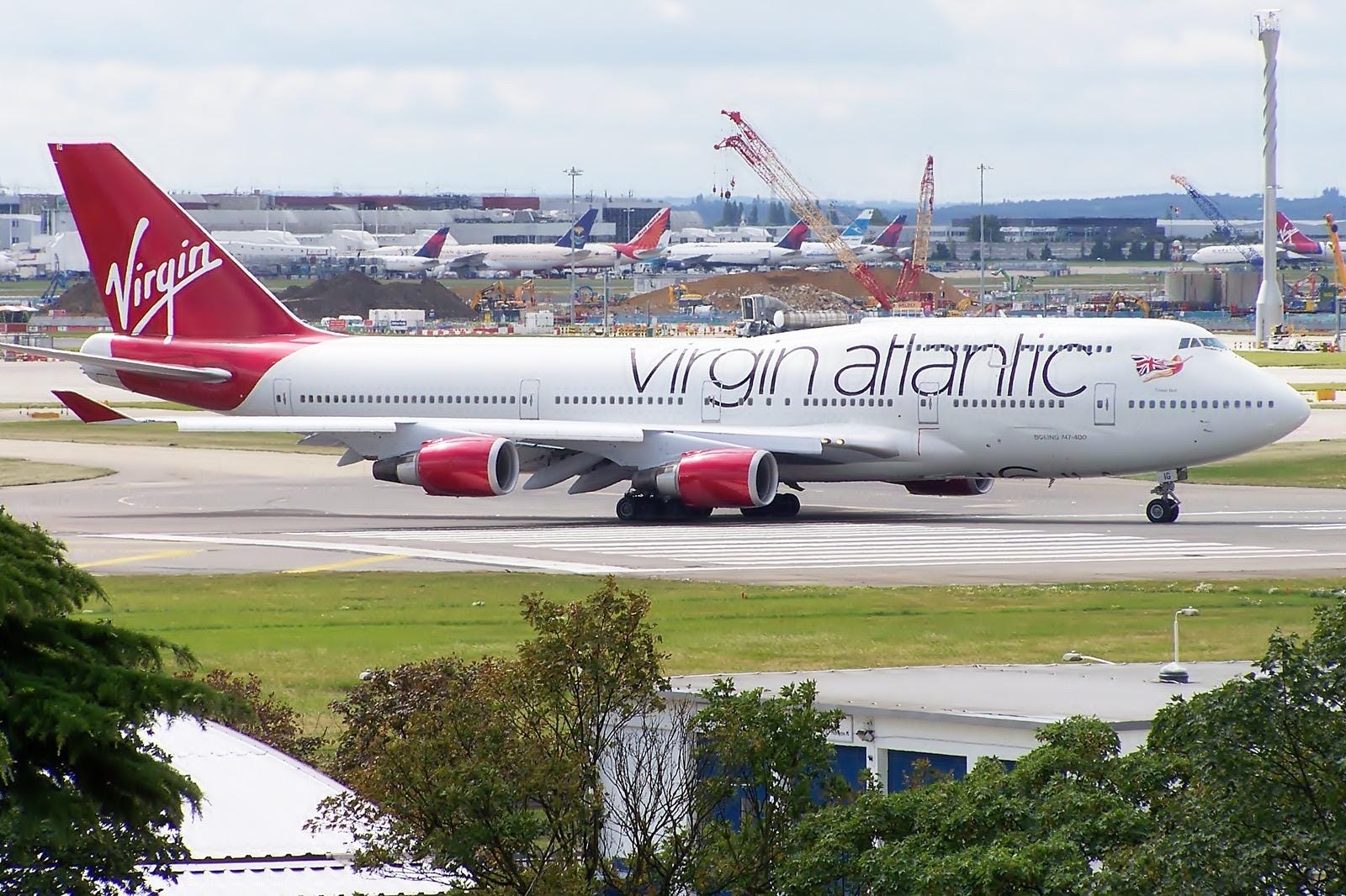 Virgin Atlantic Boeing 747 G-VBIG Keychain Crafted From Seat Hard Material Plastic Engraved Laser Collectable aviator crew suitcase tag bag