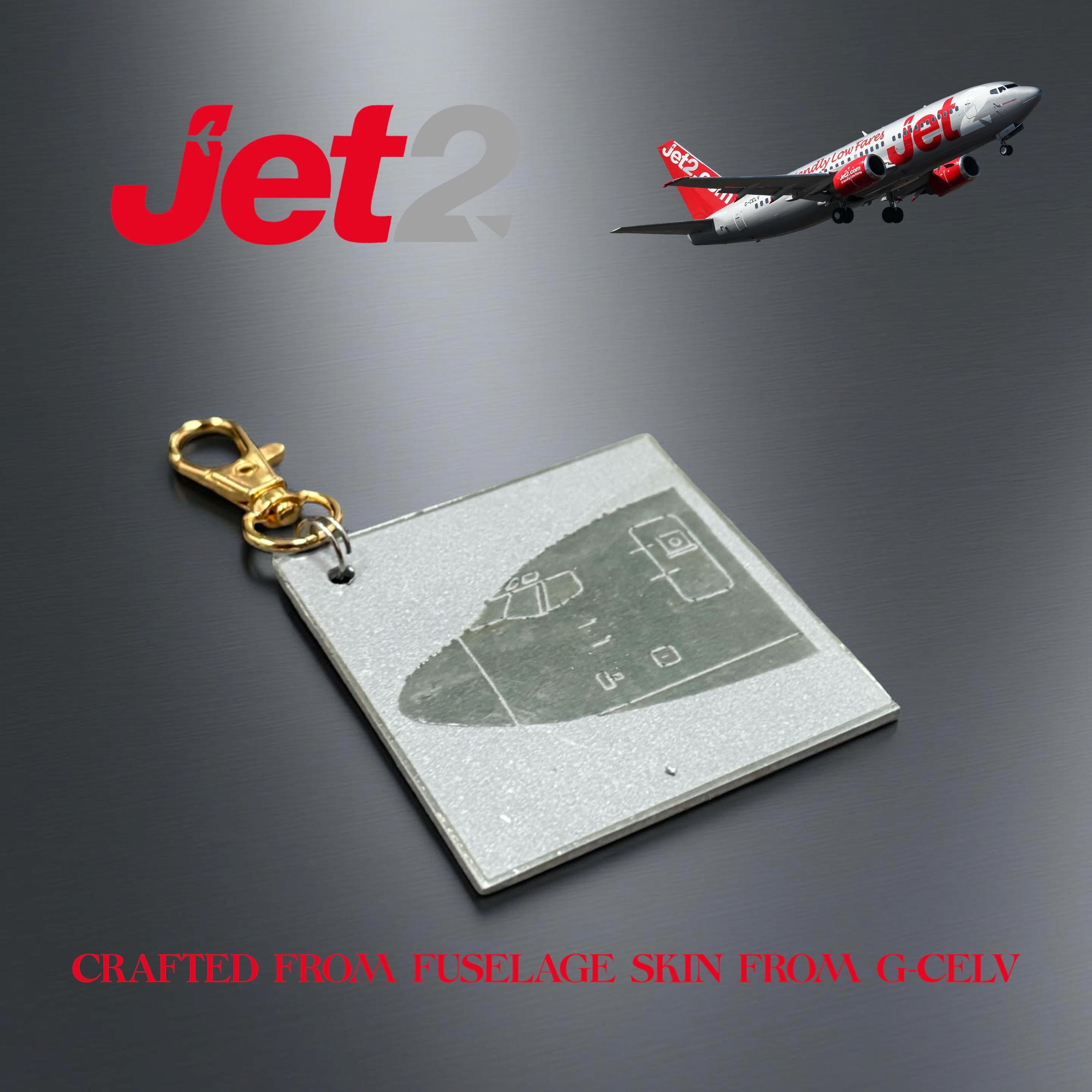 Jet2 Airways G-CELV Boeing 737 Engraved fuselage Cut Airline Aviation Upcycle Boeing Gift Plane Aircraft Aviator