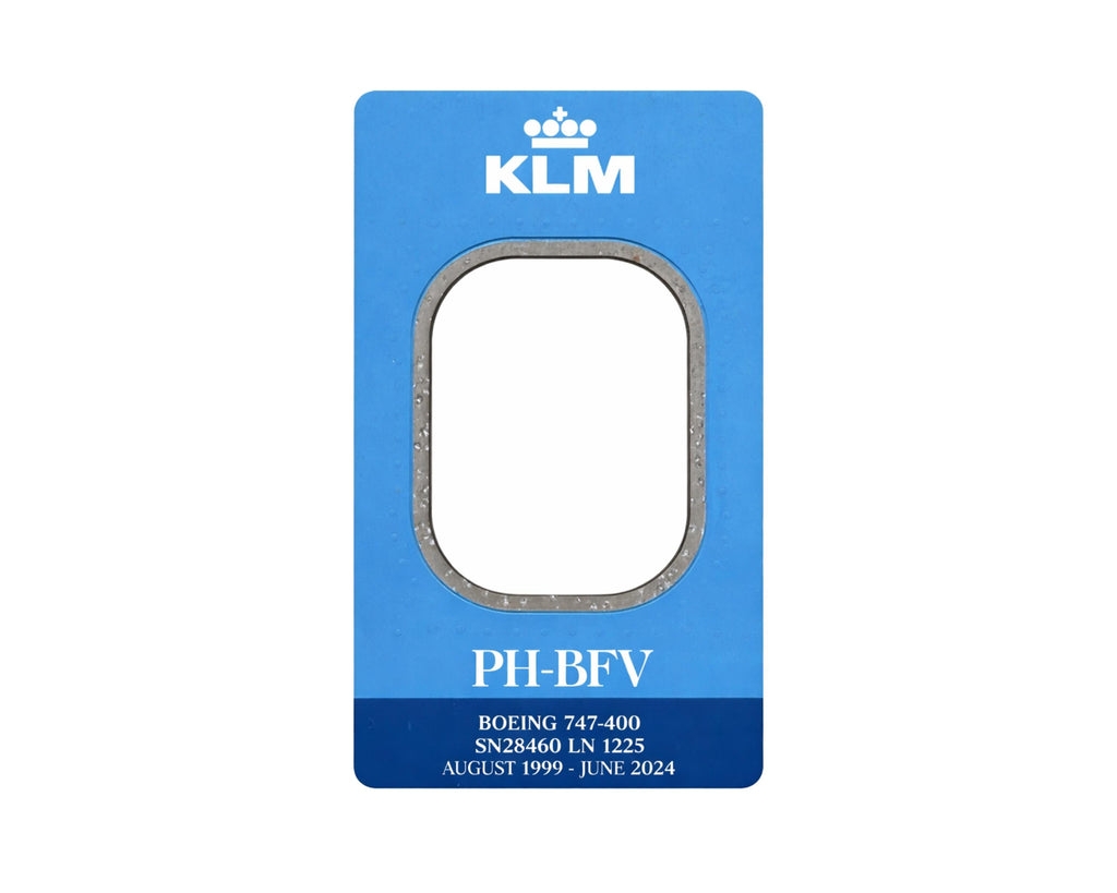 KLM Royal Dutch Airlines PH-BFV Boeing 747 Window fuselage Cut Coffee Table Airline Aviation Upcycle Gift Plane Aircraft Vq-Bwm