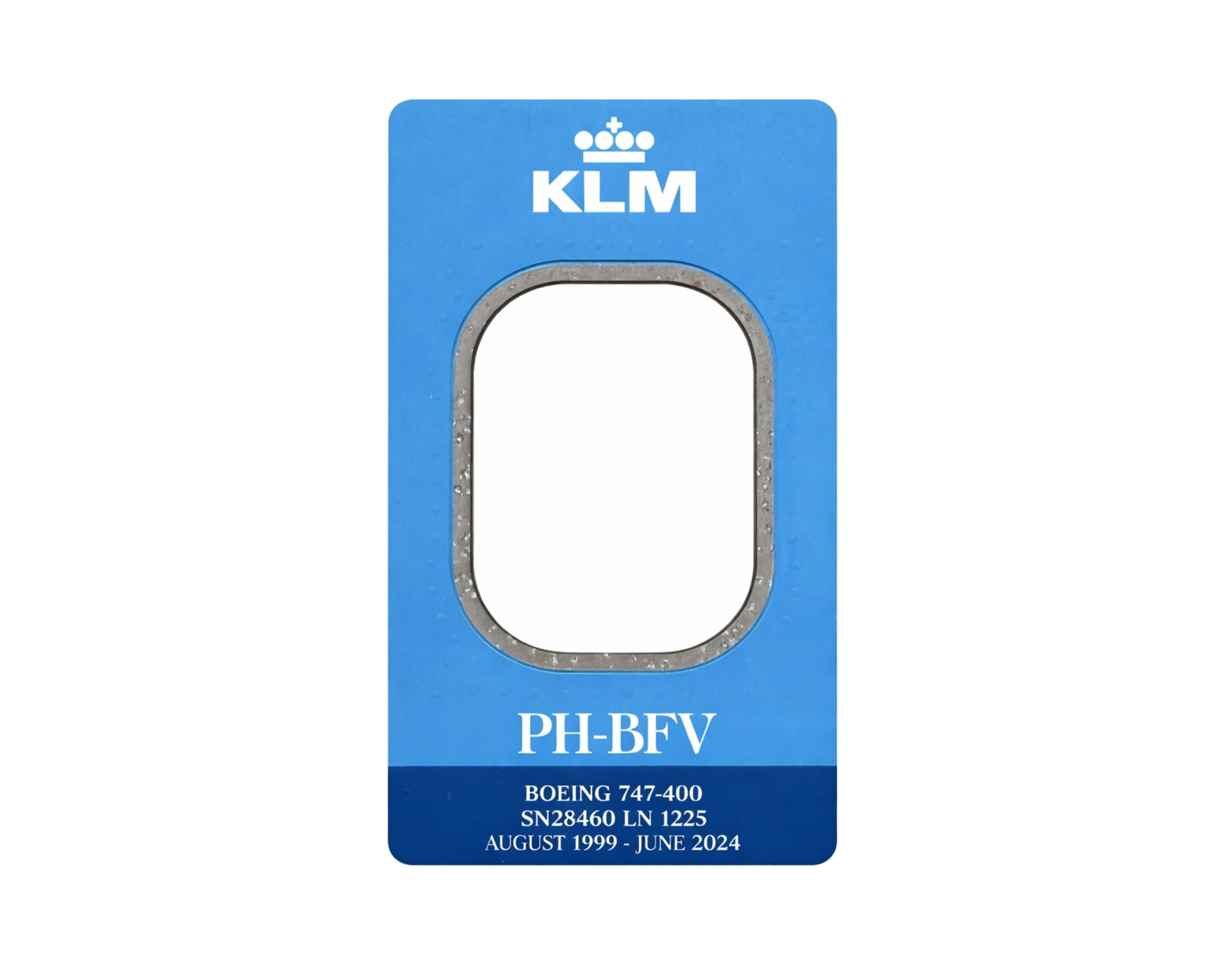 KLM Royal Dutch Airlines PH-BFV Boeing 747 Window fuselage Cut Coffee Table Airline Aviation Upcycle Gift Plane Aircraft Vq-Bwm
