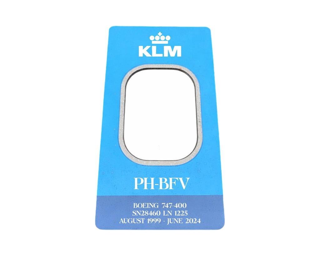 KLM Royal Dutch Airlines PH-BFV Boeing 747 Window fuselage Cut Coffee Table Airline Aviation Upcycle Gift Plane Aircraft Vq-Bwm