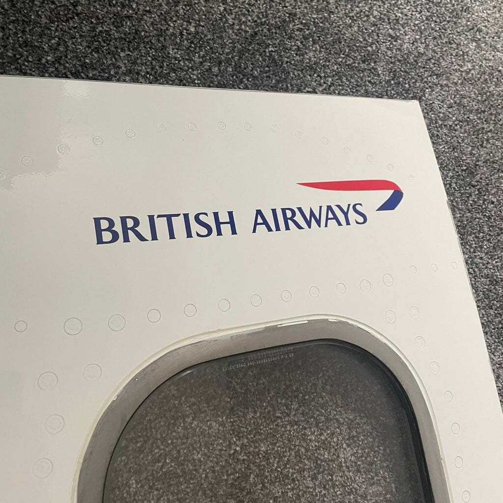 British Airways  G-CIVO Boeing 747 Window fuselage Cut Airline Aviation Upcycle Boeing Gift Plane Aircraft Aviator