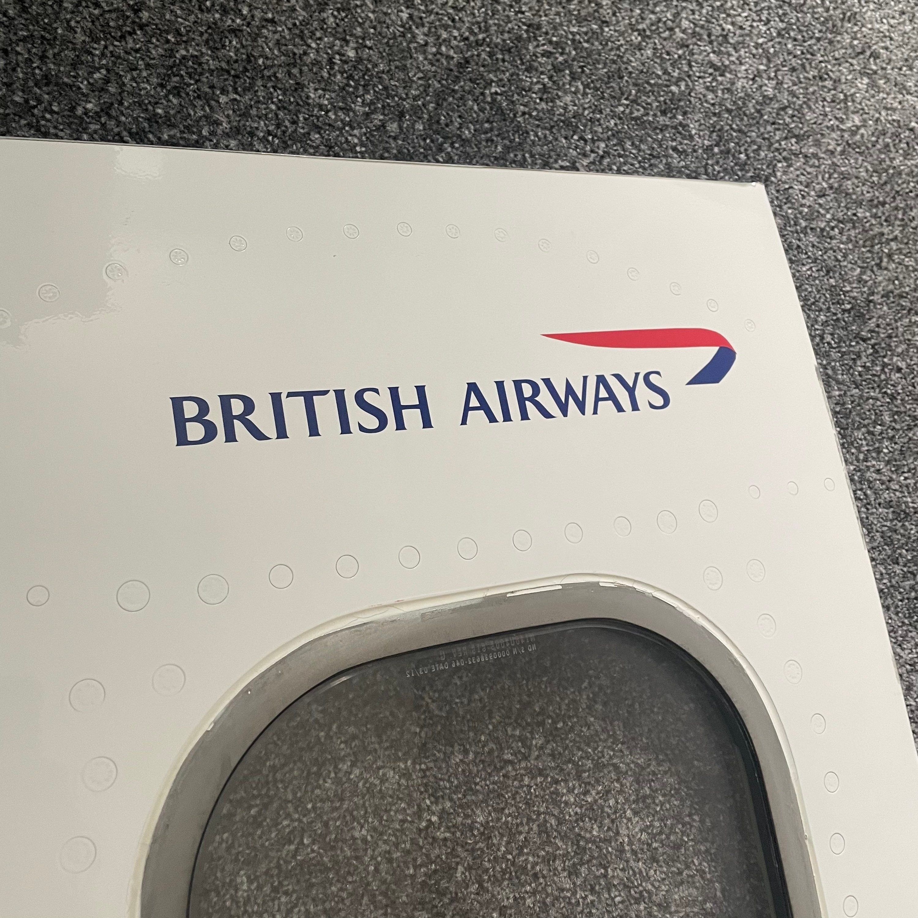 British Airways  G-CIVO Boeing 747 Window fuselage Cut Airline Aviation Upcycle Boeing Gift Plane Aircraft Aviator