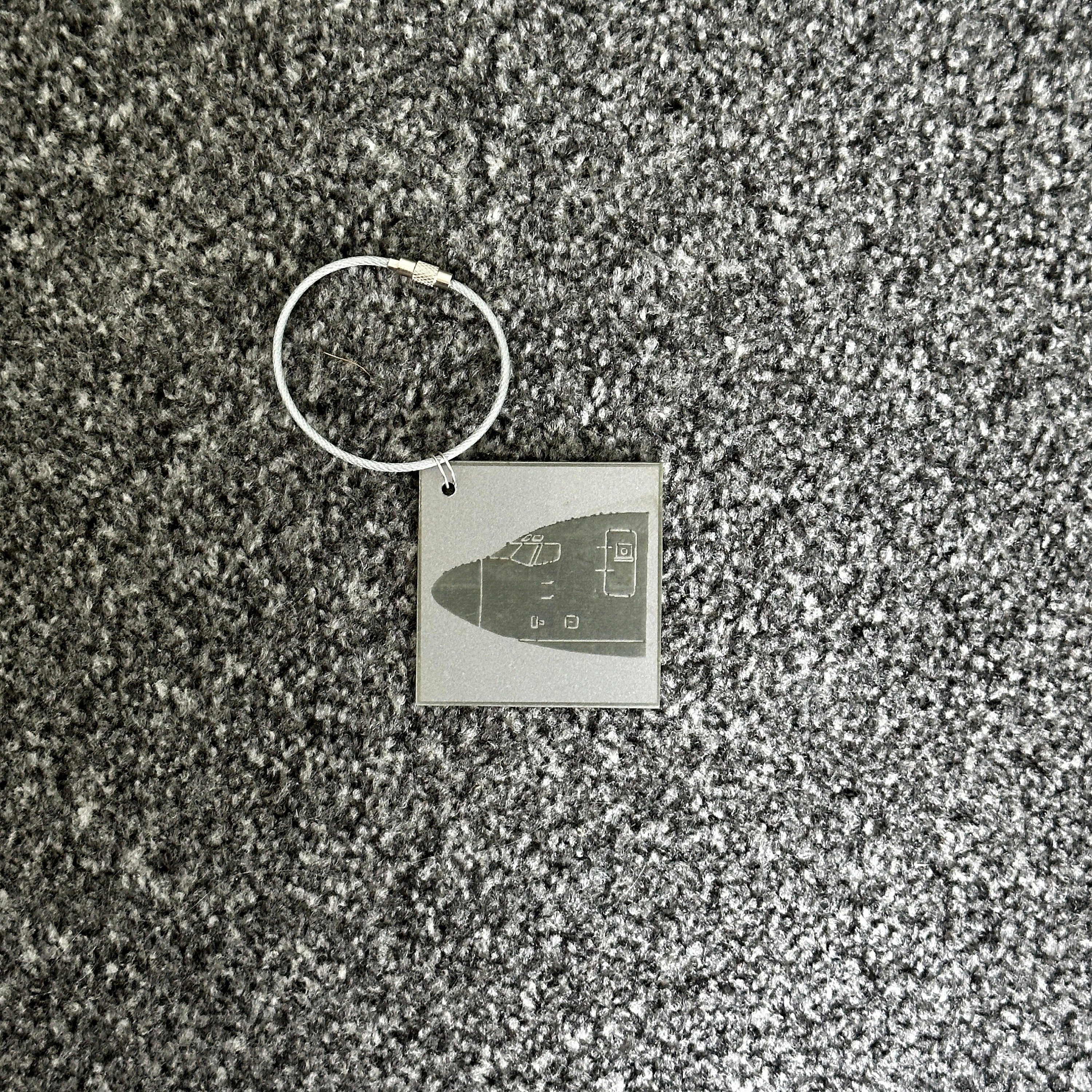 Jet2 Boeing 737 G-CELV Fuselage Cockpit Cut Luggage Tag Keychain Keyring Plaque  Collectible Airbus memorabilia Pilot gift engraved Laser