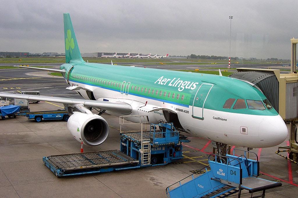 Aer Lingus EI-CVC Airbus A320 Window fuselage Cut Airline Aviation Upcycle Boeing Gift Plane Aircraft Aviator limited edition irish ireland