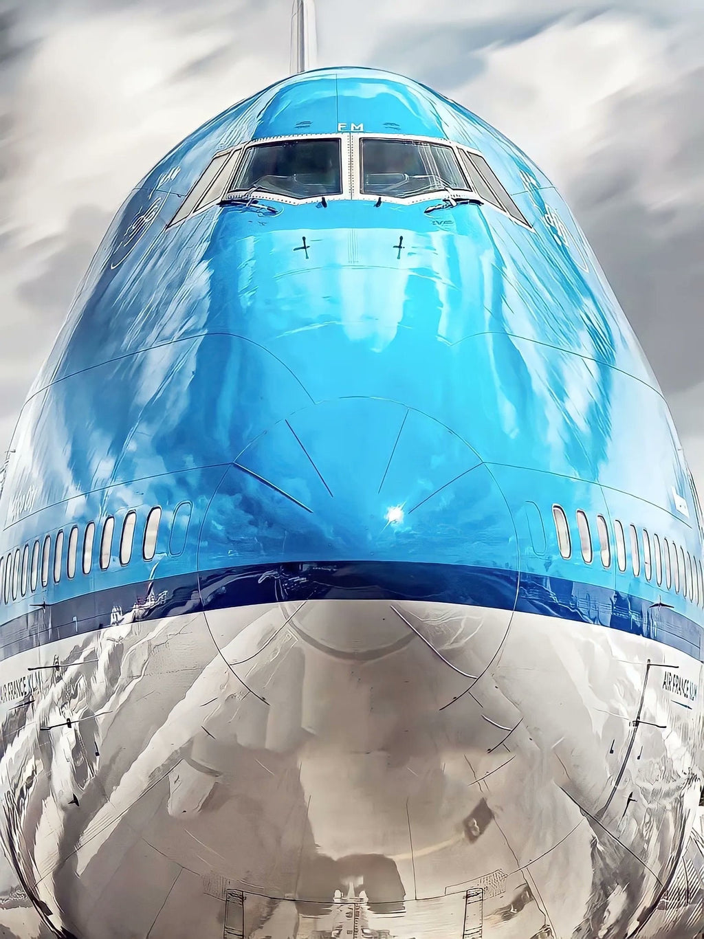 KLM Royal Dutch Airlines Boeing 747 PH-BFG Fuselage Cut Luggage Tag Keychain Keyring Plaque  Collectible Airbus Pilot gift 737 787 777 e175