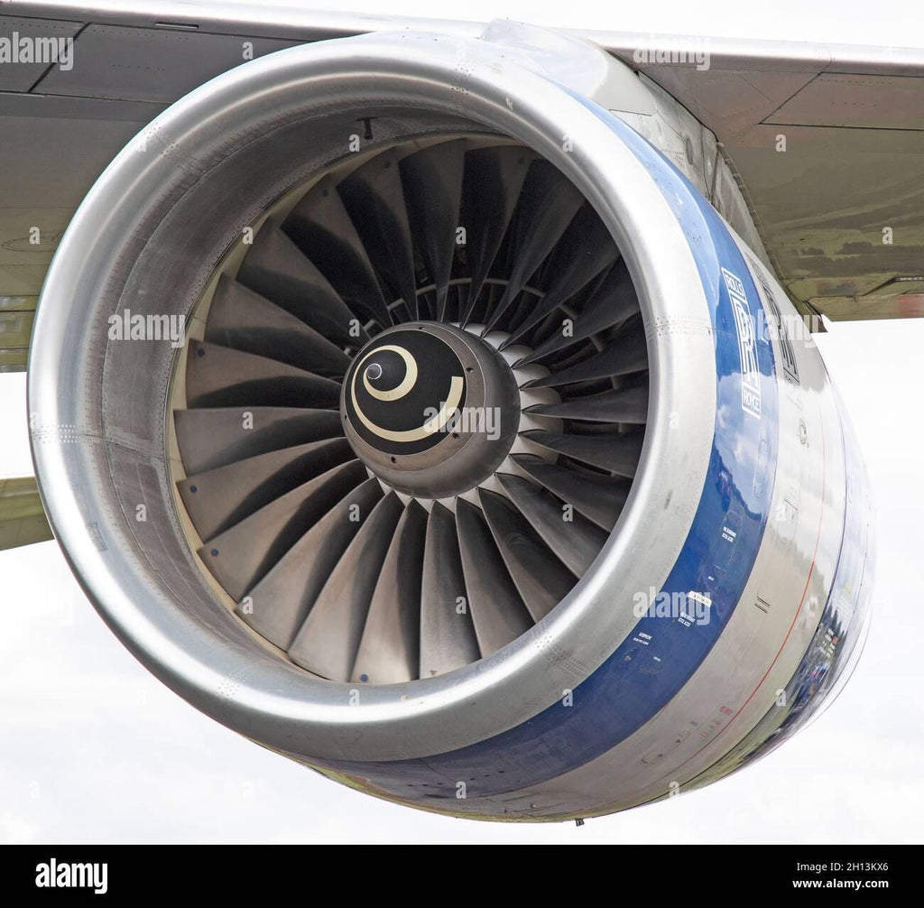 British Airways G-CIVO Boeing 747 Rolls Royce RB211 Jet Engine Spinner Housing Wall Mirror  irline Aviation Upcycle Plane Aircraft Aviator