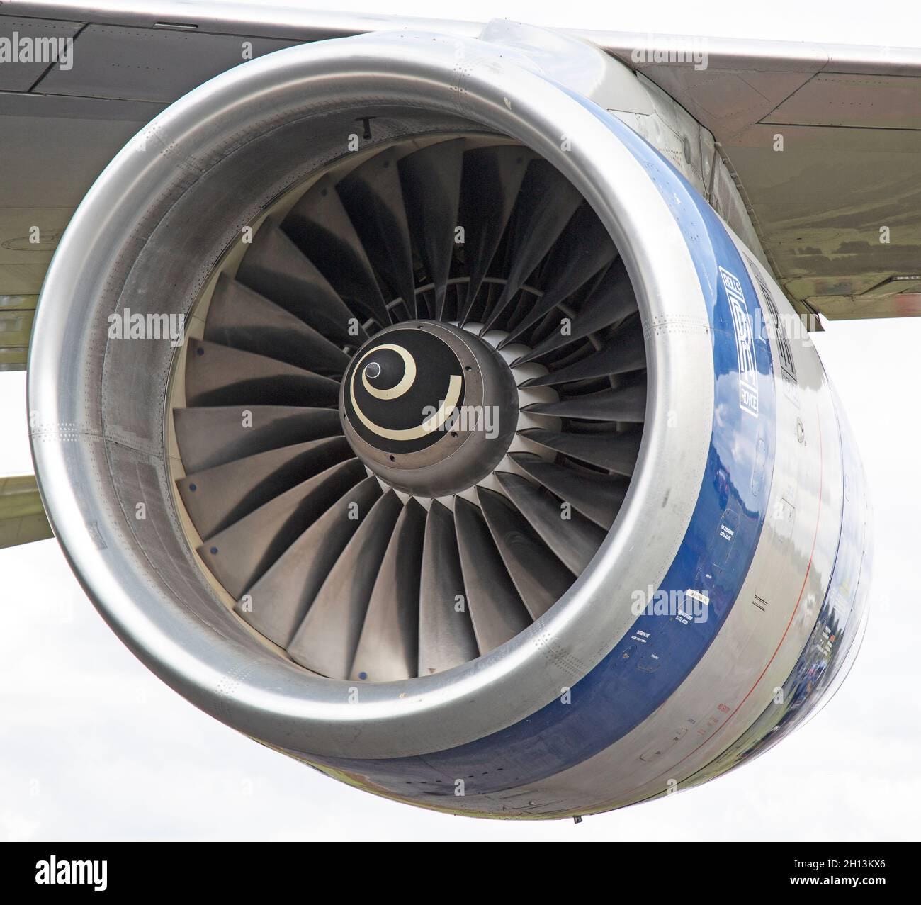 British Airways G-CIVO Boeing 747 Rolls Royce RB211 Jet Engine Spinner Housing Wall Mirror  irline Aviation Upcycle Plane Aircraft Aviator
