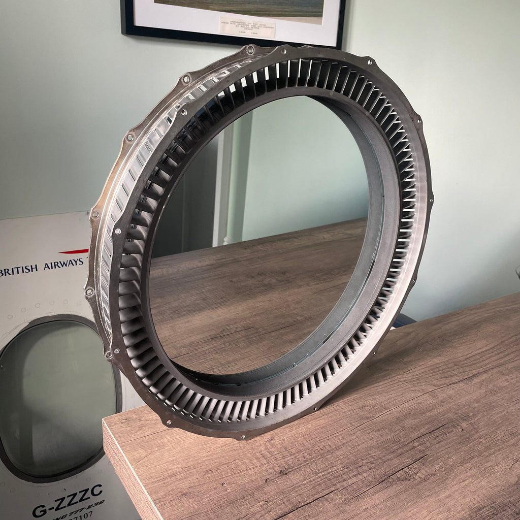 Rolls Royce Turbomeca Adour Compressor Vane Wall Mirror Jet Engine Raf Tornado Panavia
