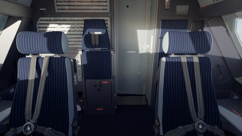 Air France F-GRXD Airbus A319 First Observers Jumpseat Co Pilot Seat Cockpit Upcycled Office Desk Chair Classic Air France A320 A321 Crew