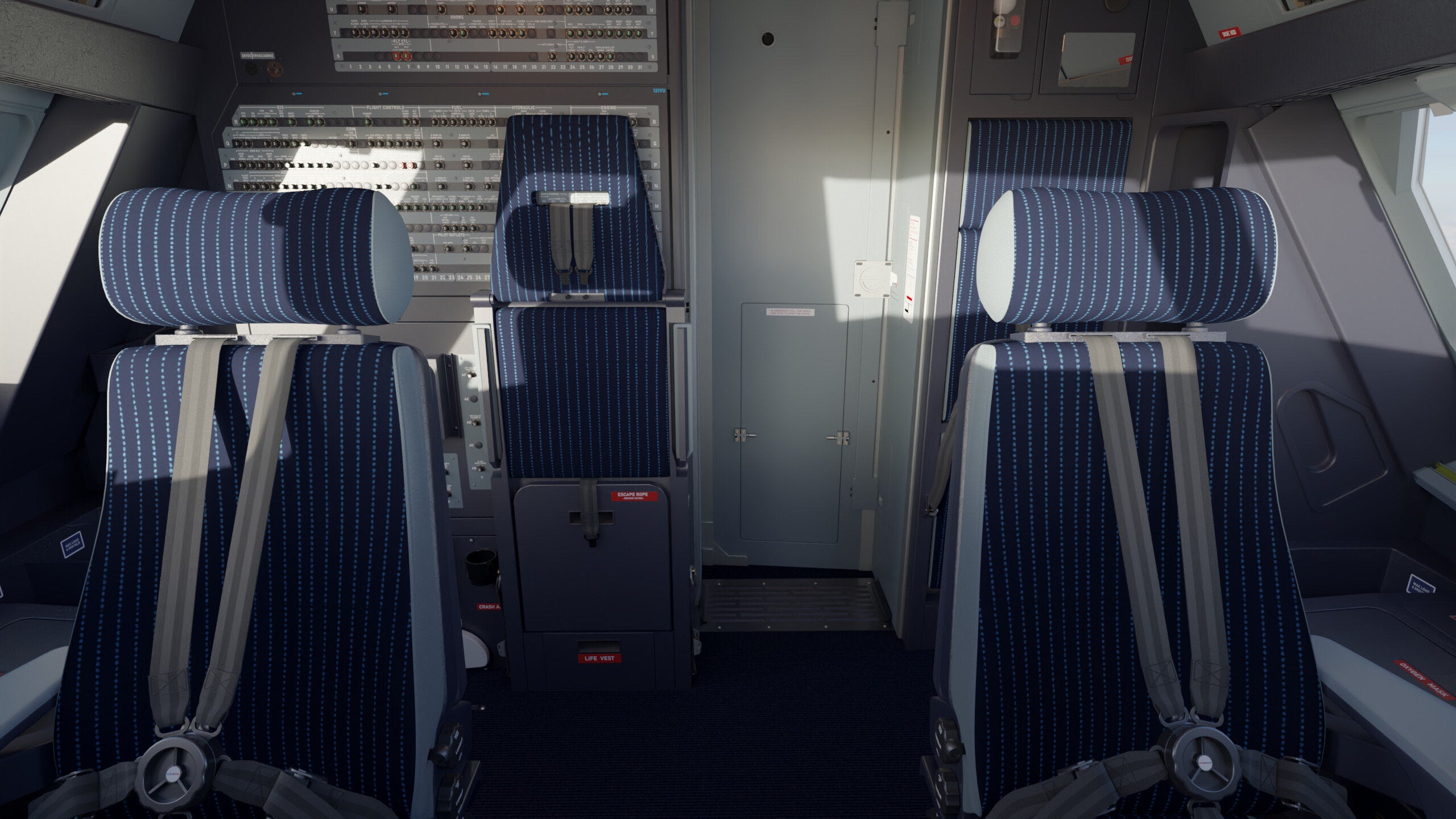 Air France F-GRXD Airbus A319 First Observers Jumpseat Co Pilot Seat Cockpit Upcycled Office Desk Chair Classic Air France A320 A321 Crew