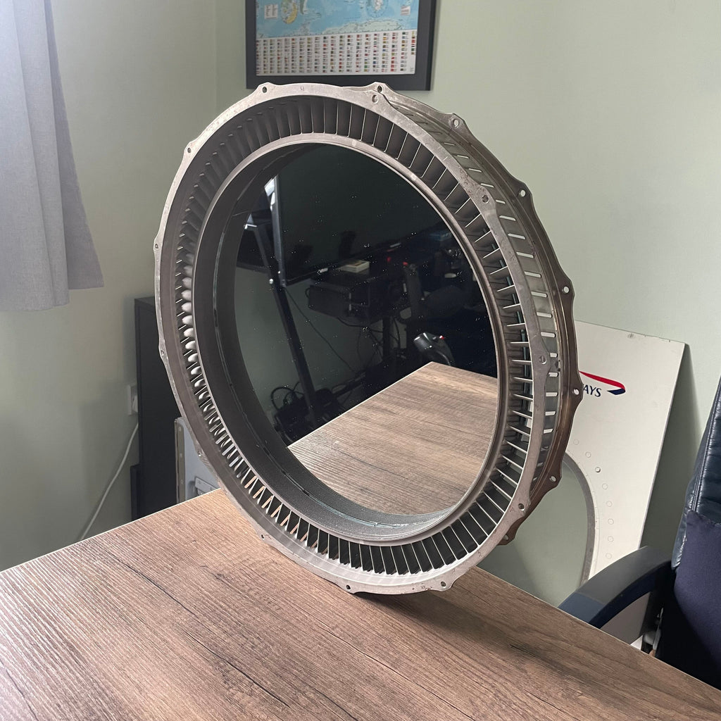 Rolls Royce Turbomeca Adour Compressor Vane Wall Mirror Jet Engine Raf Tornado Panavia