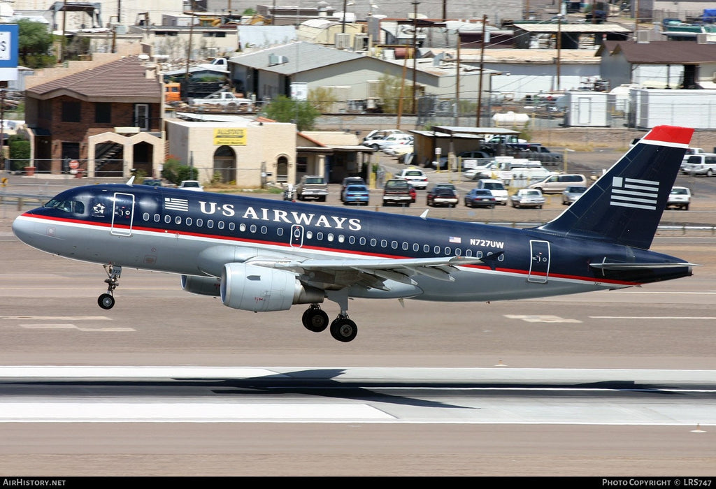US Airways N727UW Airbus A319 Window fuselage Cut Airline Aviation Upcycle Boeing Gift Plane Aircraft Aviator Captain Sully