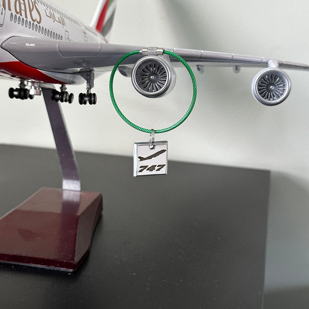 British Airways Boeing 747 G-BYGC Fuselage Cut Keychain Keyring Plaque  Collectible Airbus memorabilia Pilot gift engraved