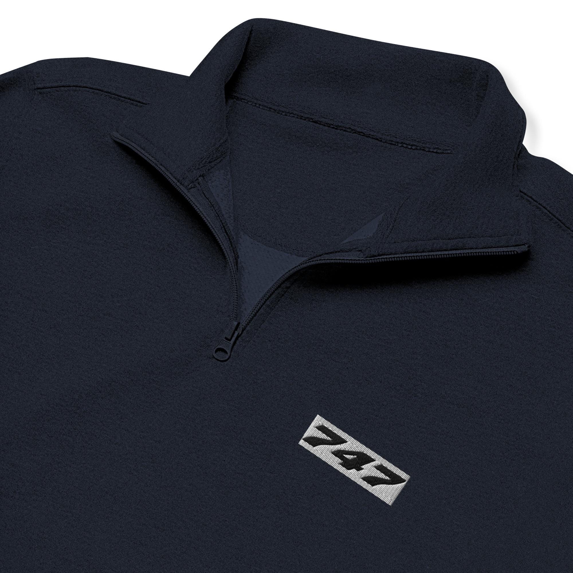 Boeing 747 Half-Zip Pullover - Queen of the Skies Embroidered Sweatshirt | Aviation Fan Gear