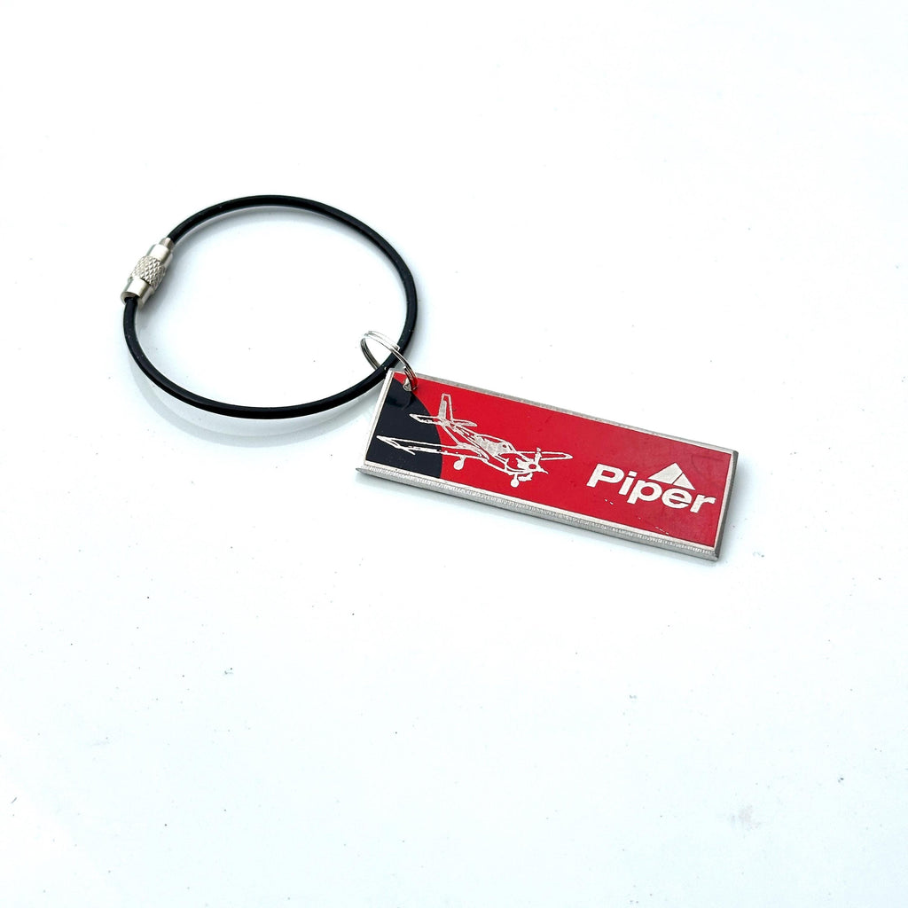 Piper PA28 Keychain Boeing 747 Fuselage Skin Cut Luggage Tag Keyring Plaque Collectible memorabilia Pilot gift engraved bose ppl lapl atpl