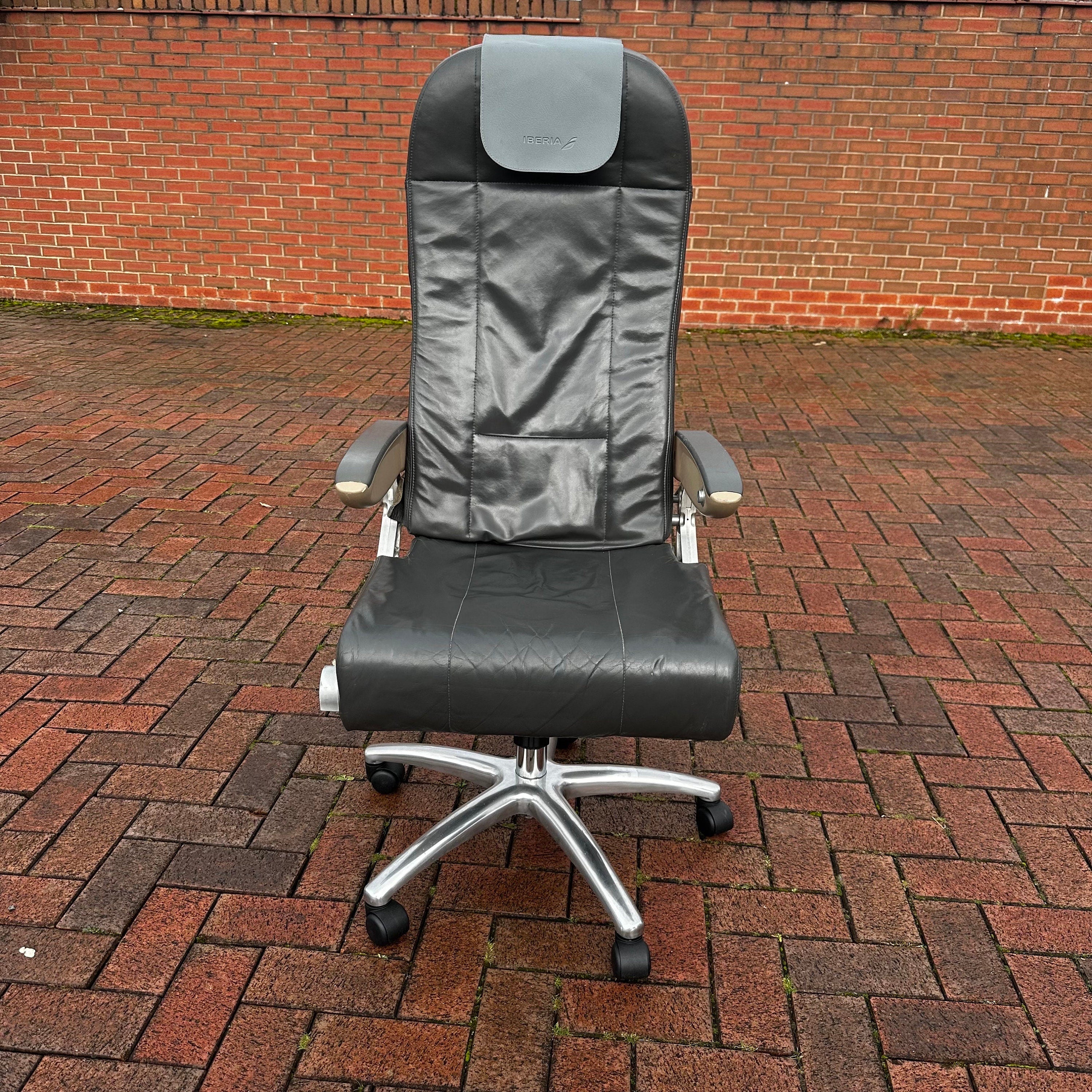 Iberia Economy Upcycled Recaro Office Desk Chair Speedbird concorde