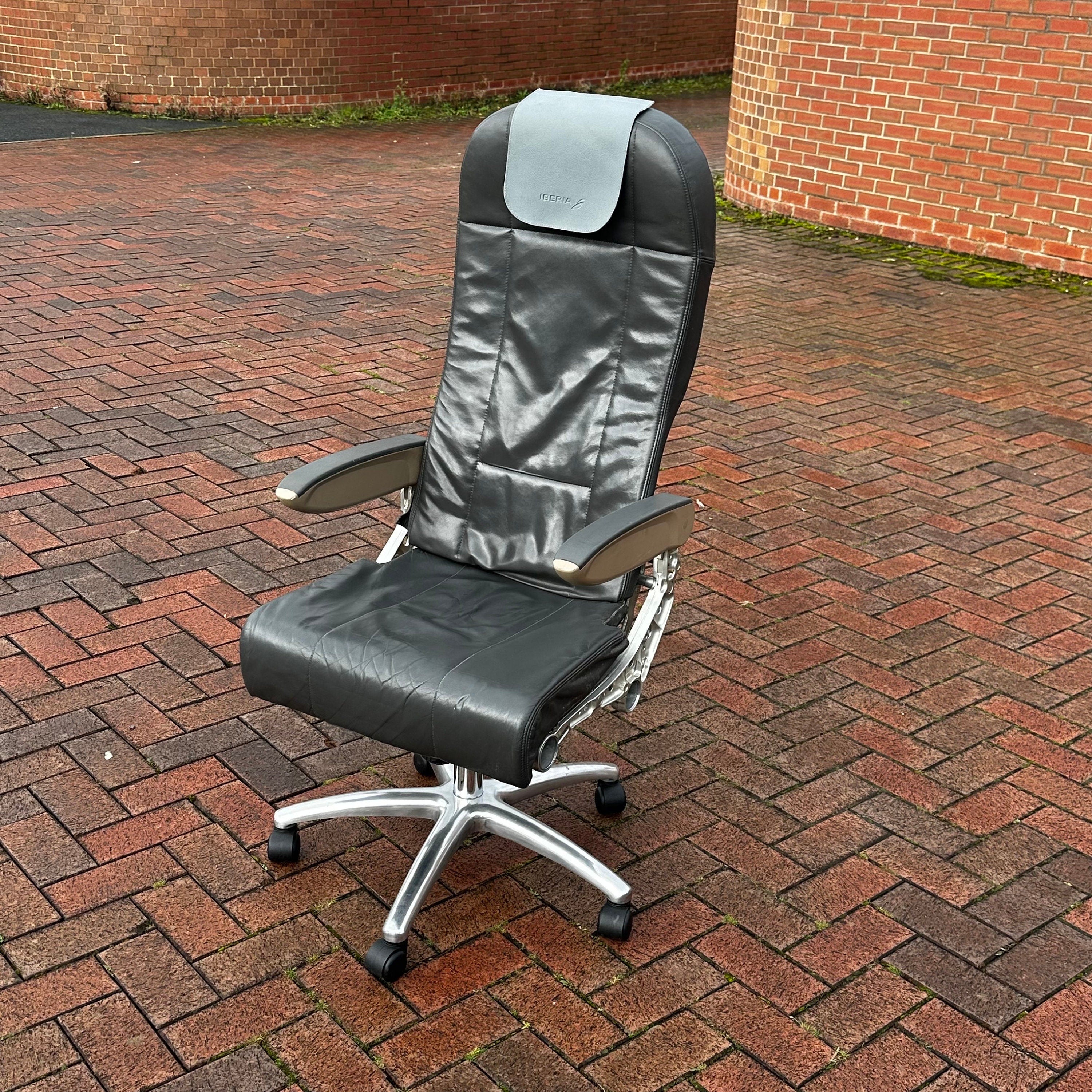 Iberia Economy Upcycled Recaro Office Desk Chair Speedbird concorde