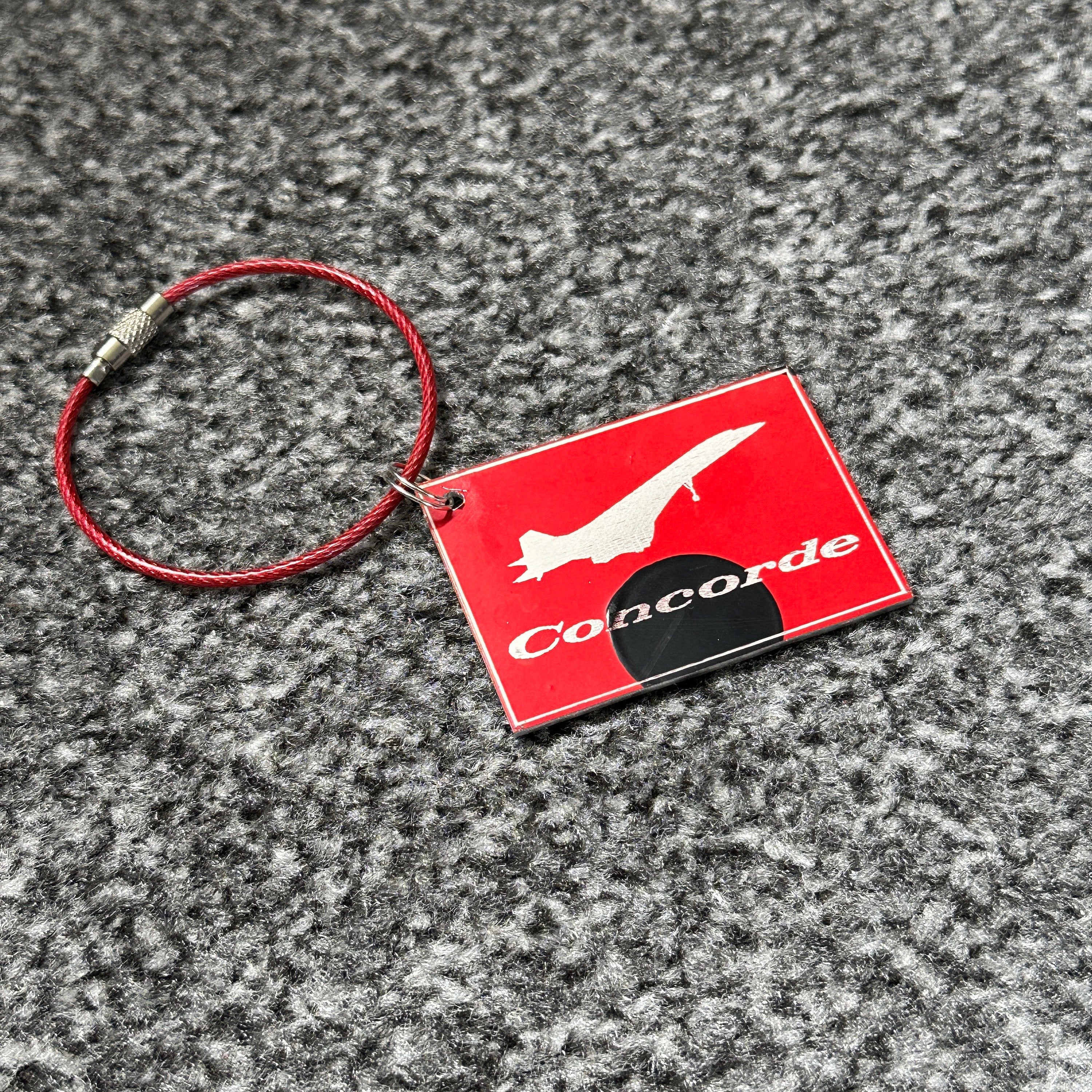 British Airways Concorde Boeing 747 G-CIVD Fuselage Cut Luggage Tag Keychain Keyring  Collectible Airbus Concorde Pilot gift cabin crew IFM