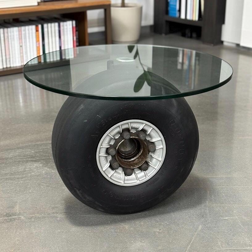 British Airways Concorde Landing Gear Nose Tail Wheel Coffee Tables Collectible from the World’s Fastest Airliner Upcycled Mach 2 Speedbird