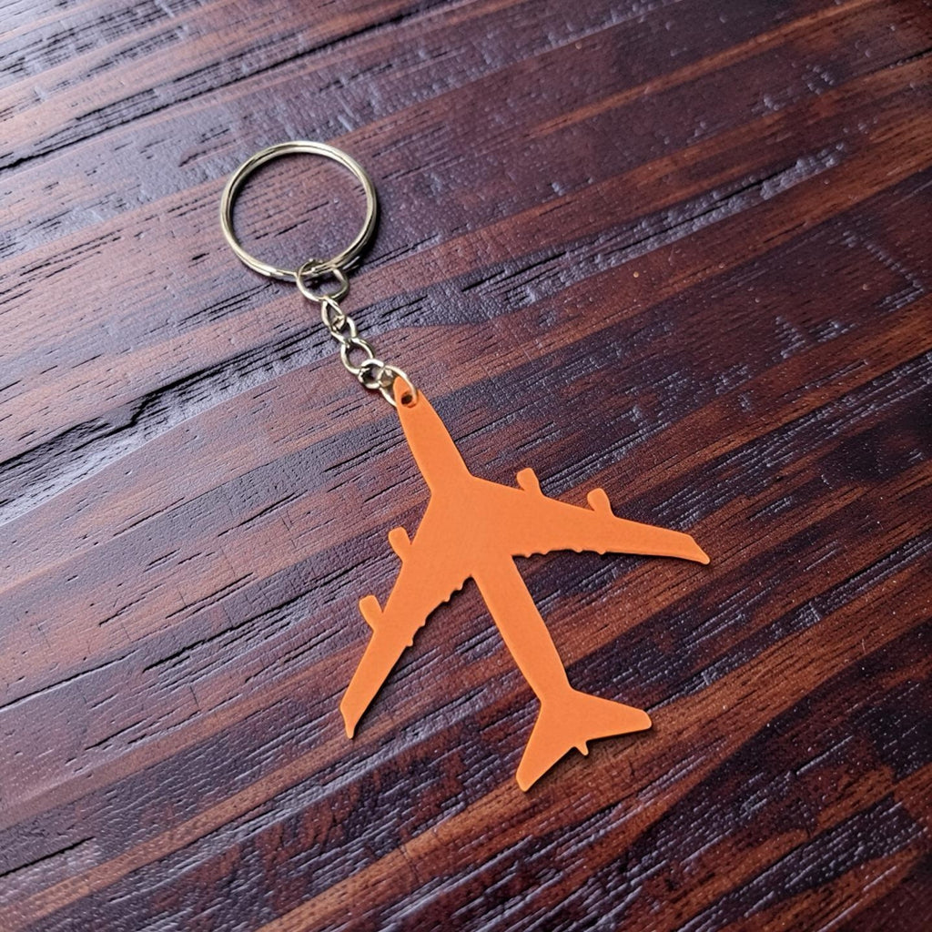 Boeing 747 10cm 3d Printed Keychain Luggage Tag Jumbo Jet Gift Suitcase Travel