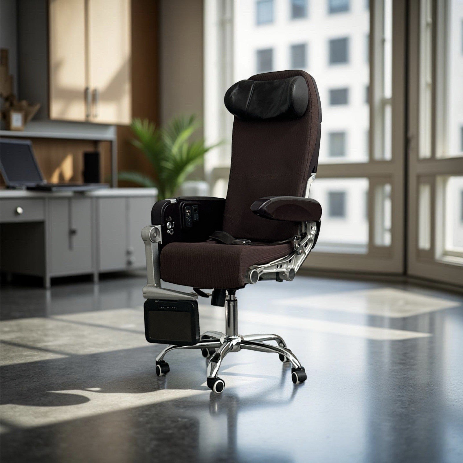 Virgin Atlantic Boeing 747 G-VXLG Upcycled Office Chair Jumbo Economy Aviation