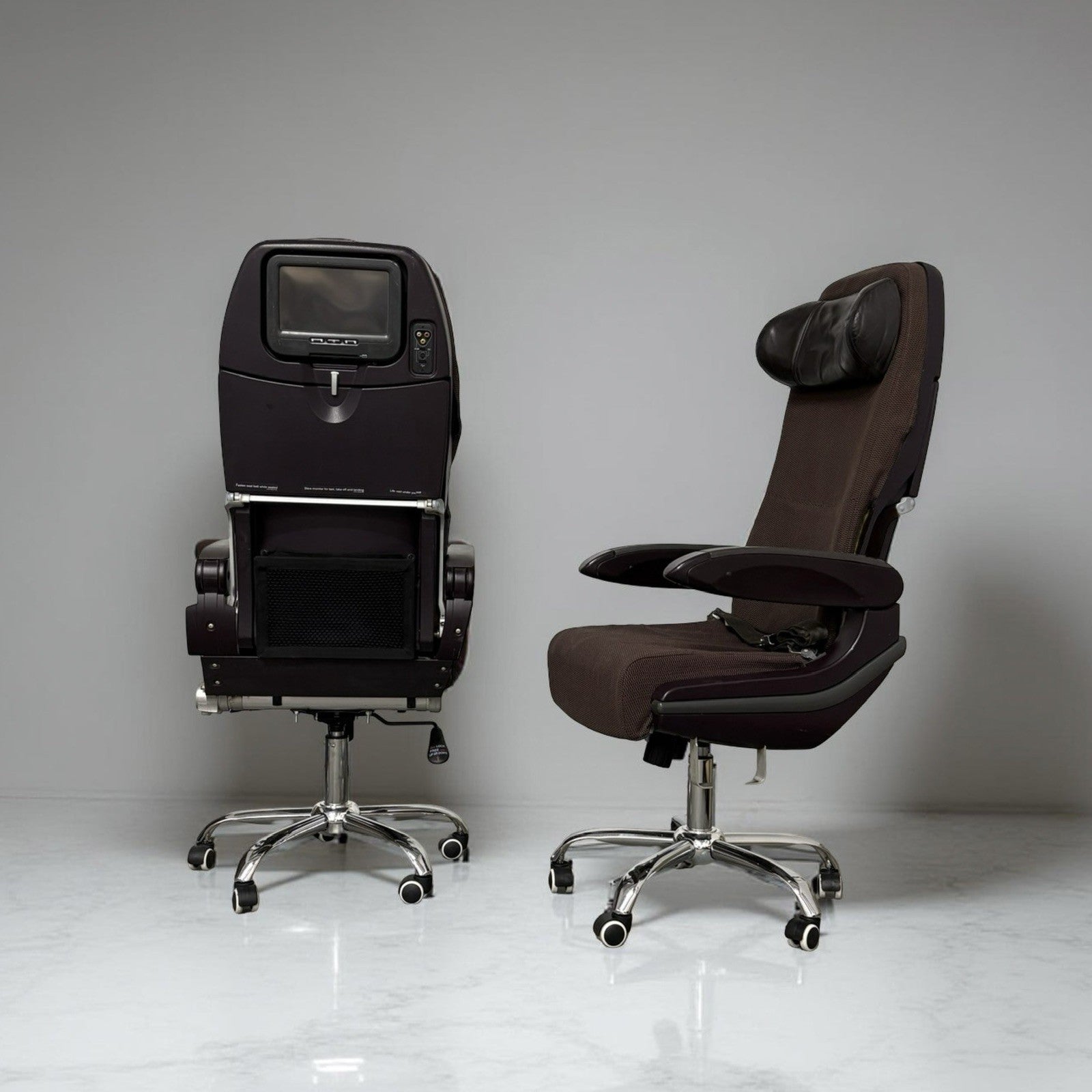 Virgin Atlantic Boeing 747 G-VXLG Upcycled Office Chair Jumbo Economy Aviation