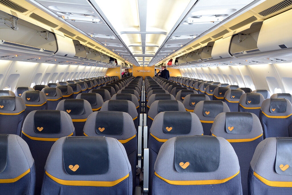 Thomas Cook Airbus A330 G-MLJL upcycled office desk chair Boeing aviator pilot  Flight deck long haul