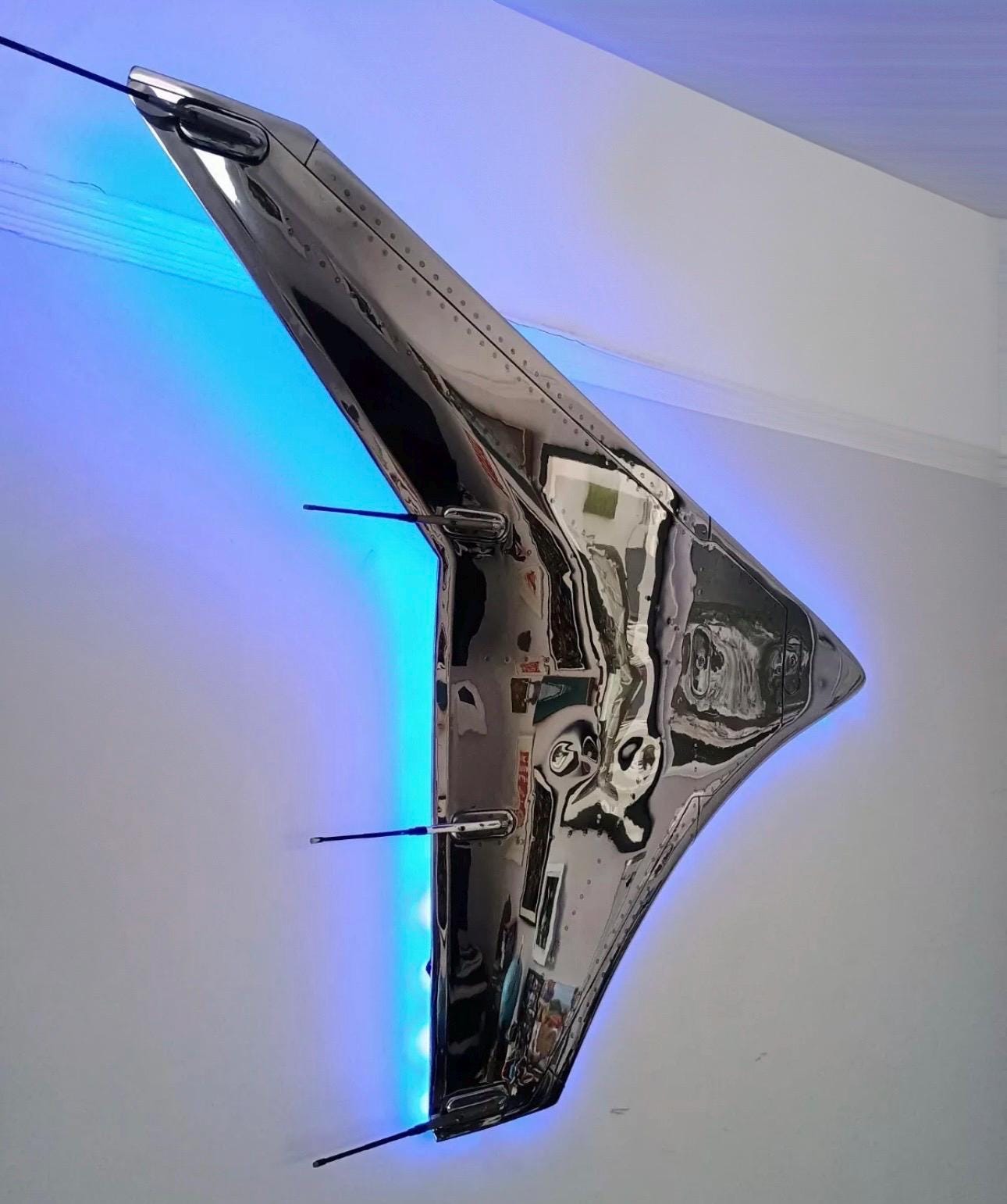 Machine Polished Airbus A320 Wingtip Fence Sharklet Airline Aviation Upcycle Boeing Gift Plane Pilot A319