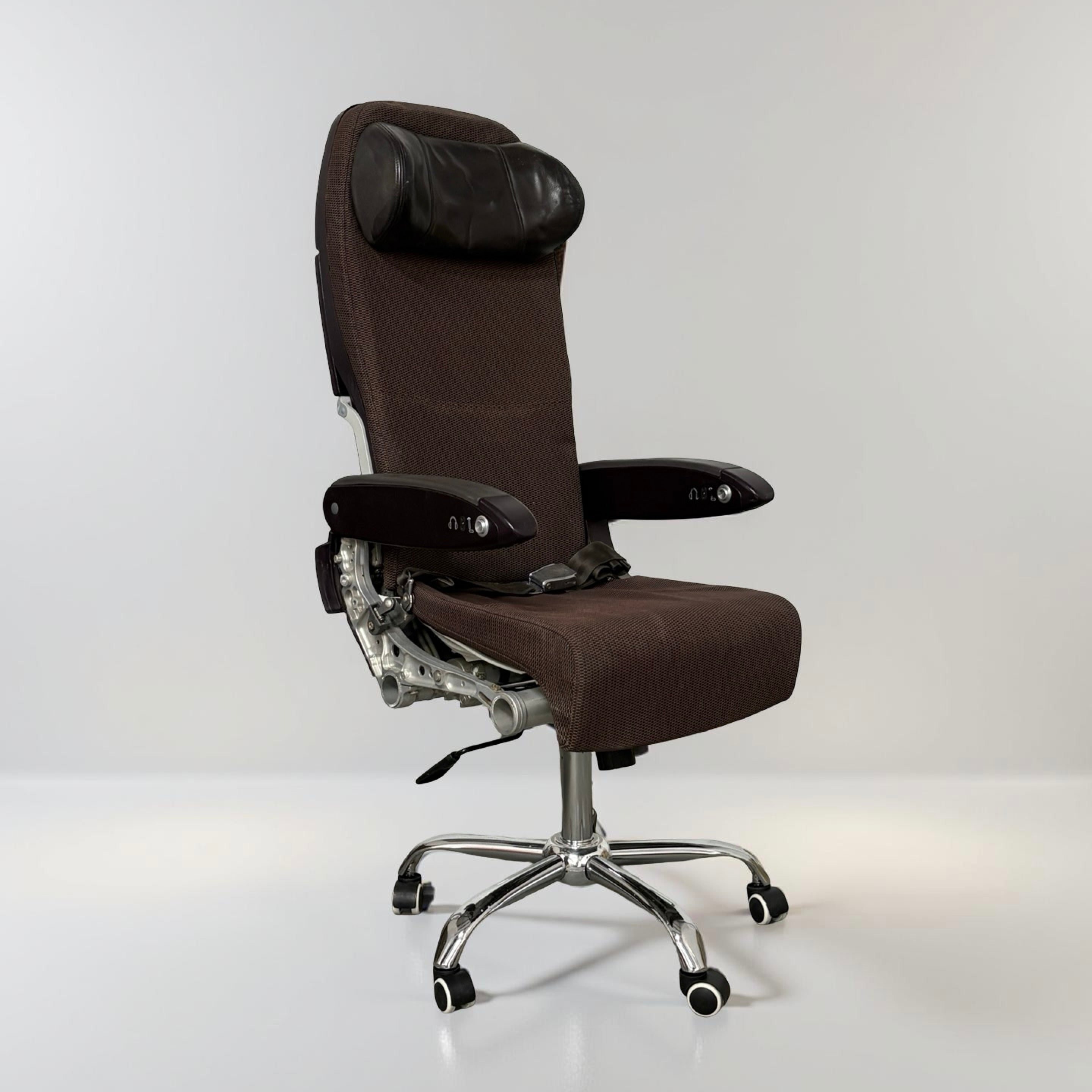 Virgin Atlantic Boeing 747 G-VXLG Economy Upcycled Office Desk Chair Captain Officer