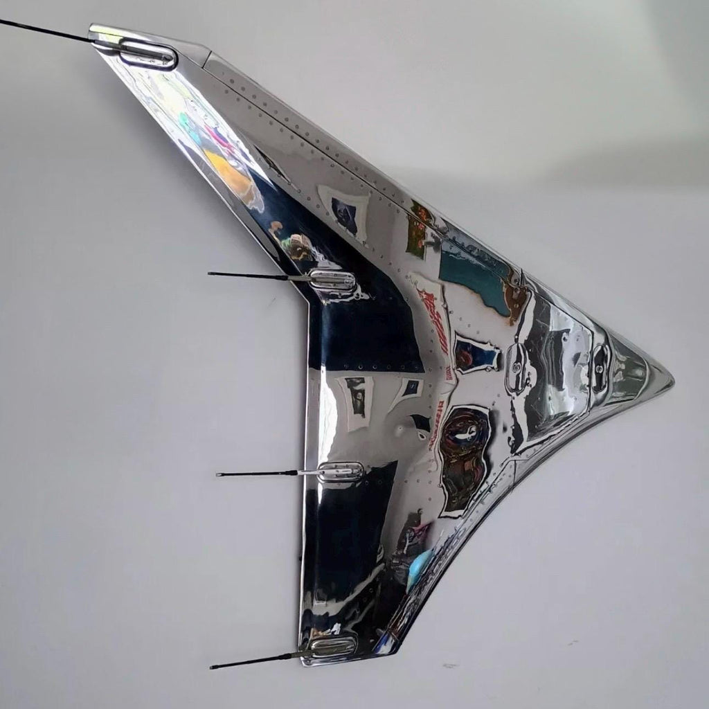 Machine Polished Airbus A320 Wingtip Fence Sharklet Airline Aviation Upcycle Boeing Gift Plane Pilot A319