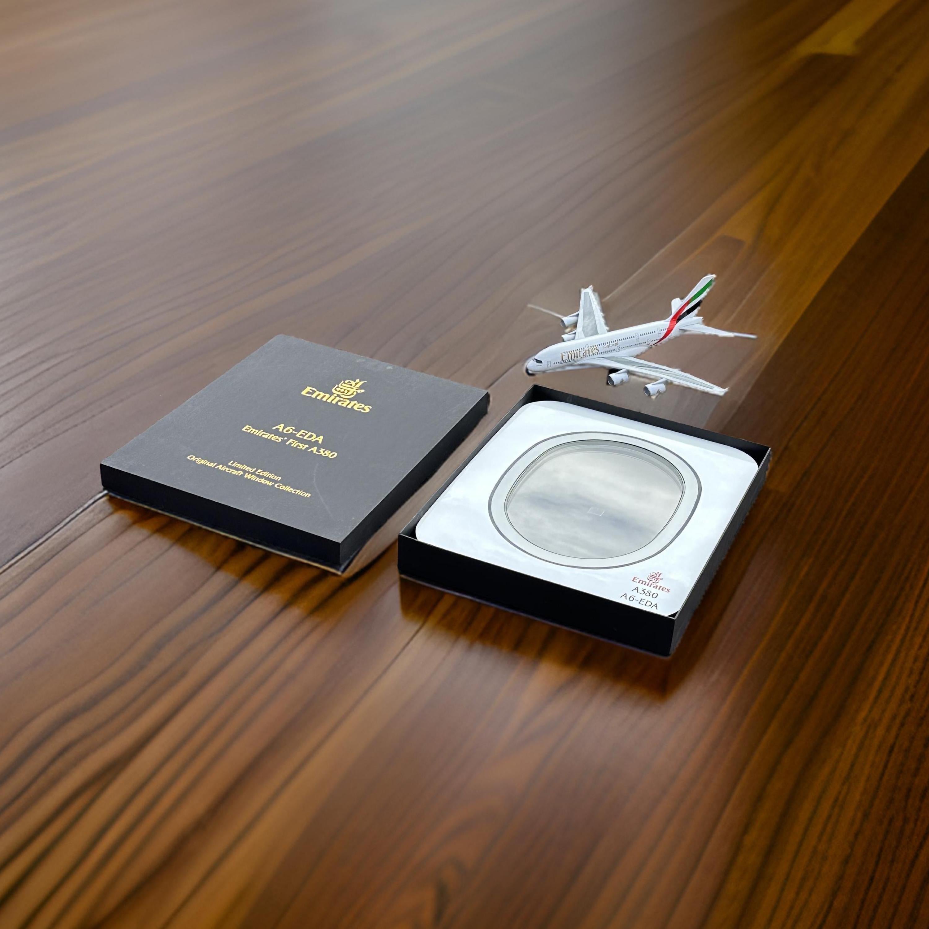 Emirates Airbus A380 A6-EDA Window Blind Airline Aviation Upcycle Boeing Gift Plane Aircraft Aviator First A380-800 Business First