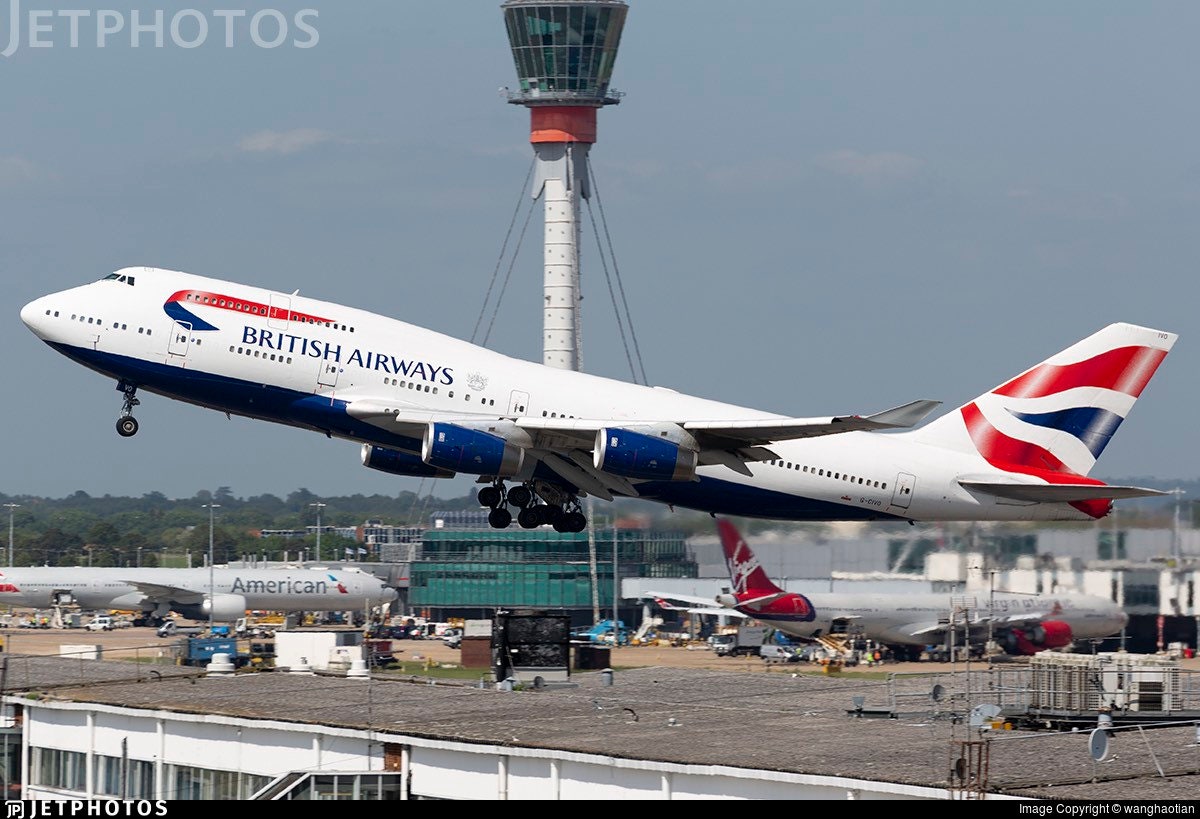 British Airways  G-CIVO Boeing 747 Framed Tail fuselage Cut Airline Aviation Upcycle Boeing Gift Plane Aircraft Aviator