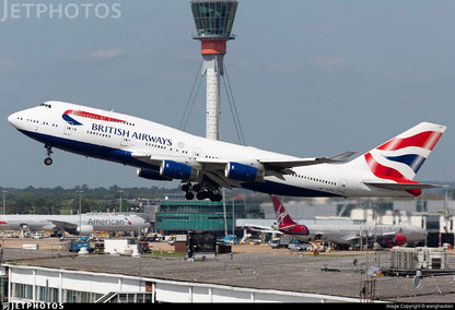 British Airways  G-CIVO Boeing 747 Framed Tail fuselage Cut Airline Aviation Upcycle Boeing Gift Plane Aircraft Aviator