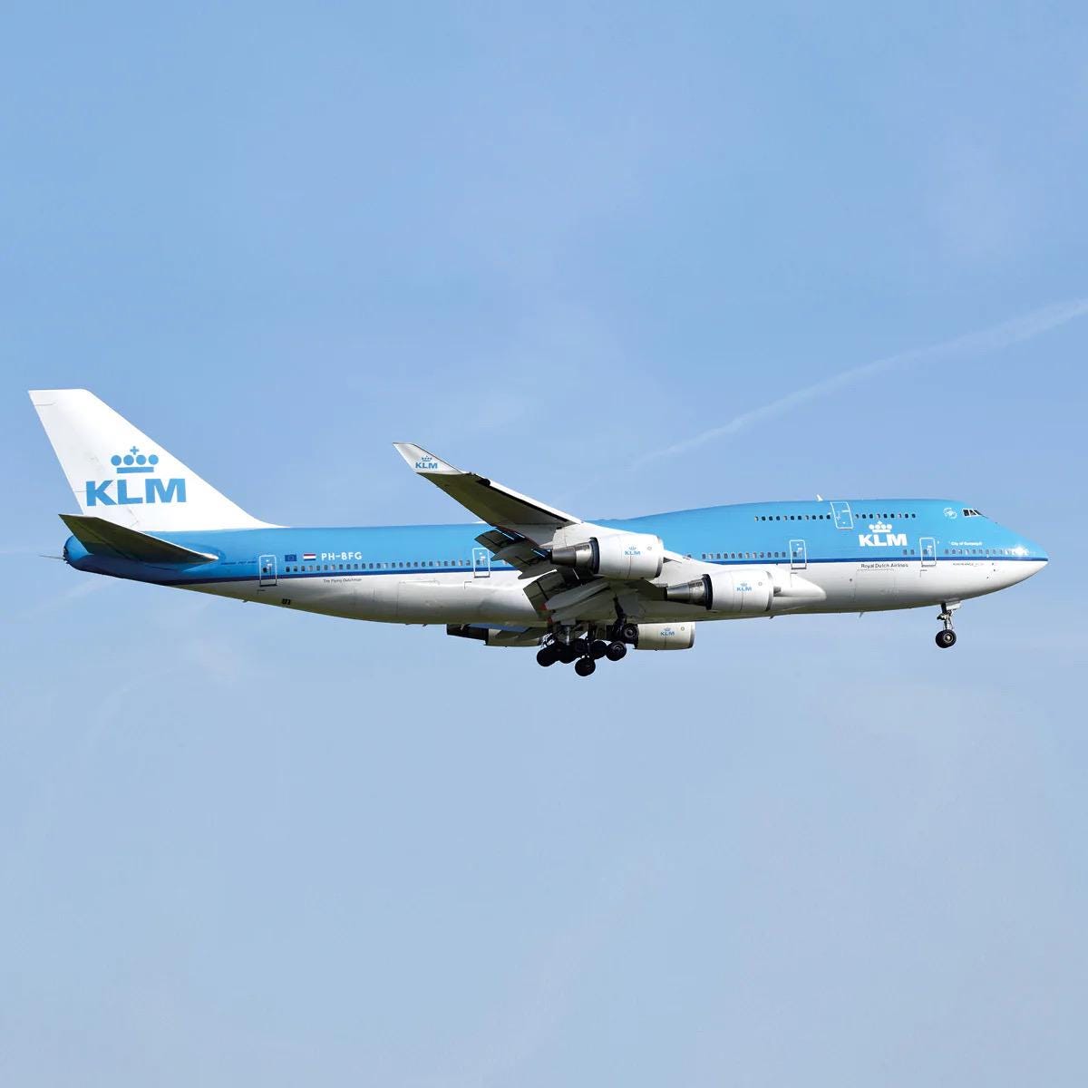 KLM Royal Dutch Airlines PH-BFG Boeing 747 Ornament Fuselage Rib Spar Paperweight adour boeing airbus pilot aviator frame Netherlands engrav
