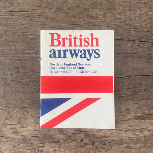 British Airways European Timetable 1975 Engineering Training Rare Boeing Collectible Airbus